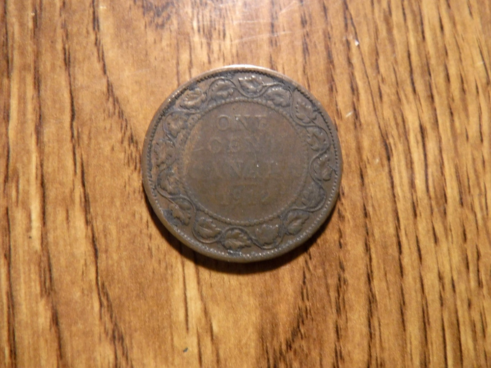 CANADA 1912 LARGE CENT COIN (398)