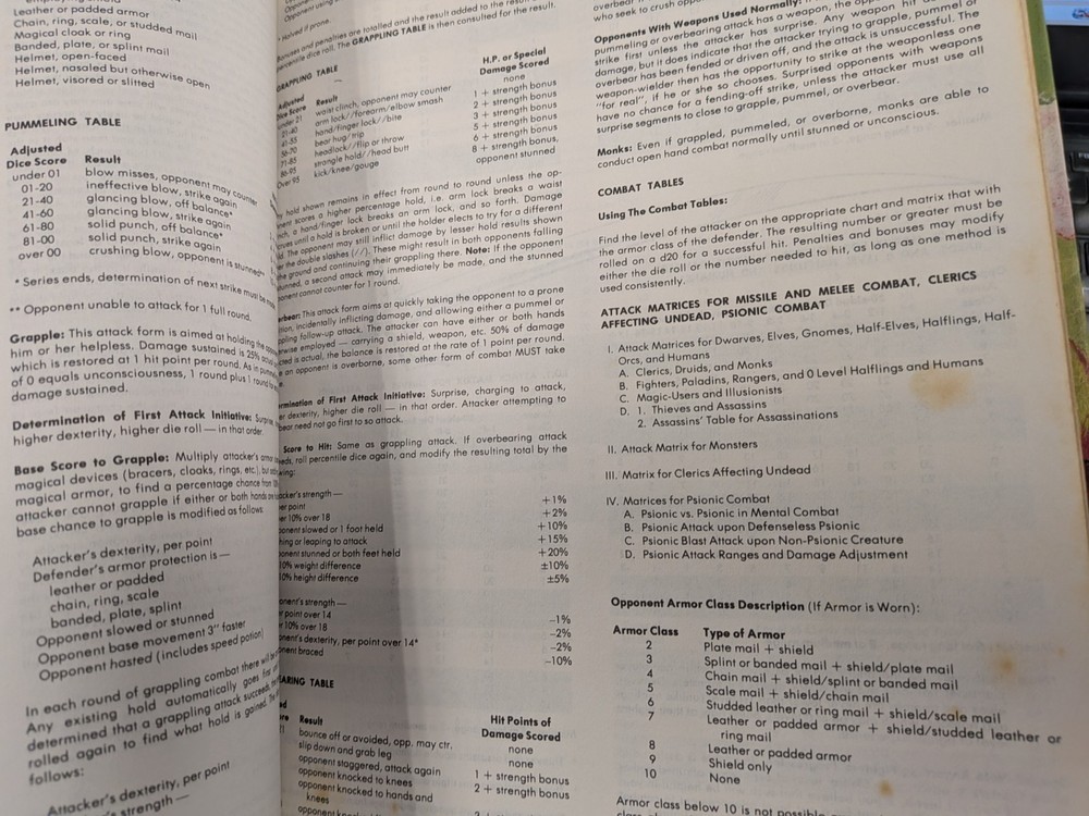 Dungeon Masters Guide Advanced Dungeons & Dragons AD&D 1979