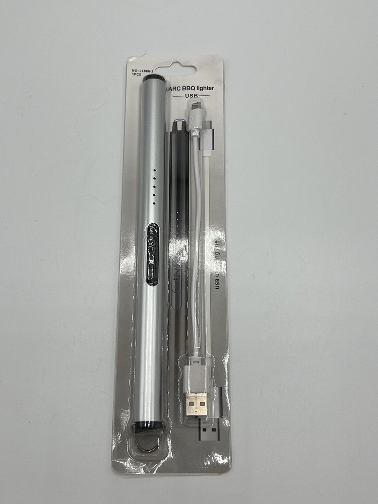 Matte SilverUSB Charging Arc Lighter Plasma Lighters For Collection Long Lasting