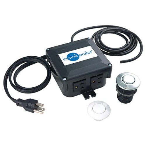 InSinkErator STS-00 Dual Outlet SinkTop, Chrome & White Sink Top Switch, Single,