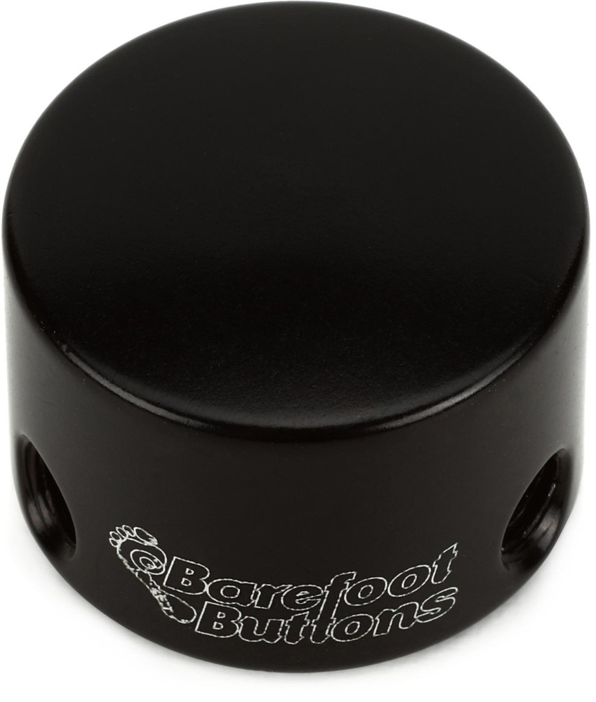 Barefoot Buttons V1 Tallboy Mini Footswitch Cap - Black (3-pack) Bundle