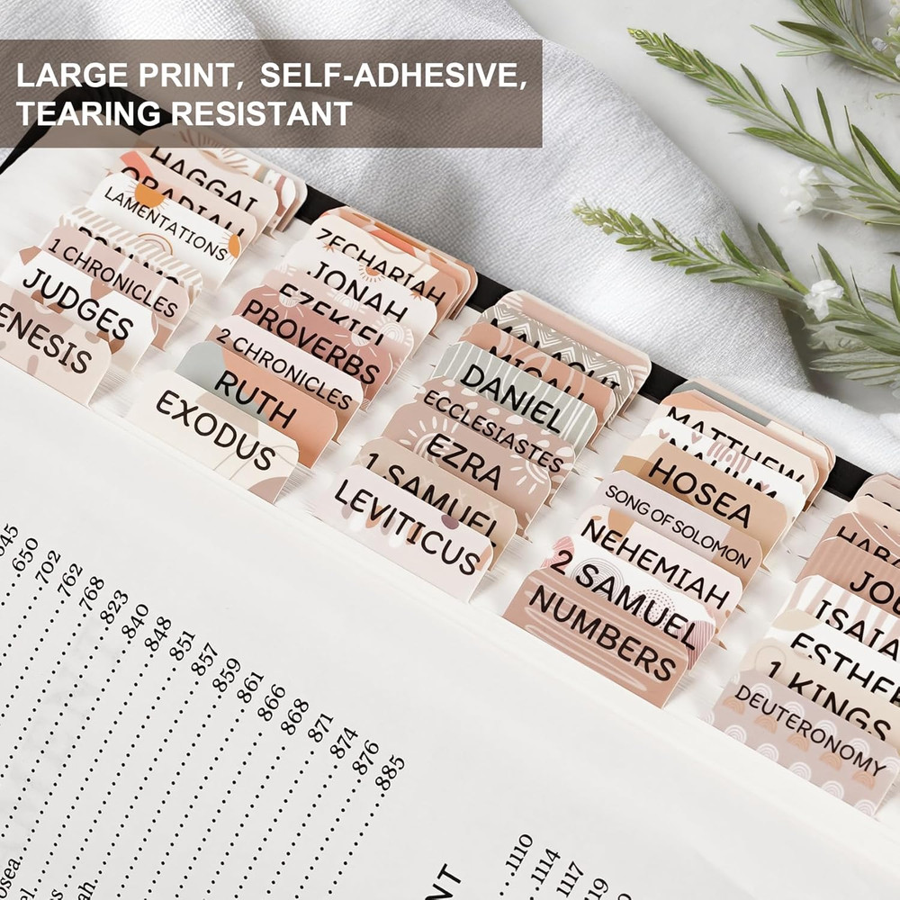 Bible Tabs for Women & Men Easy-to-Read