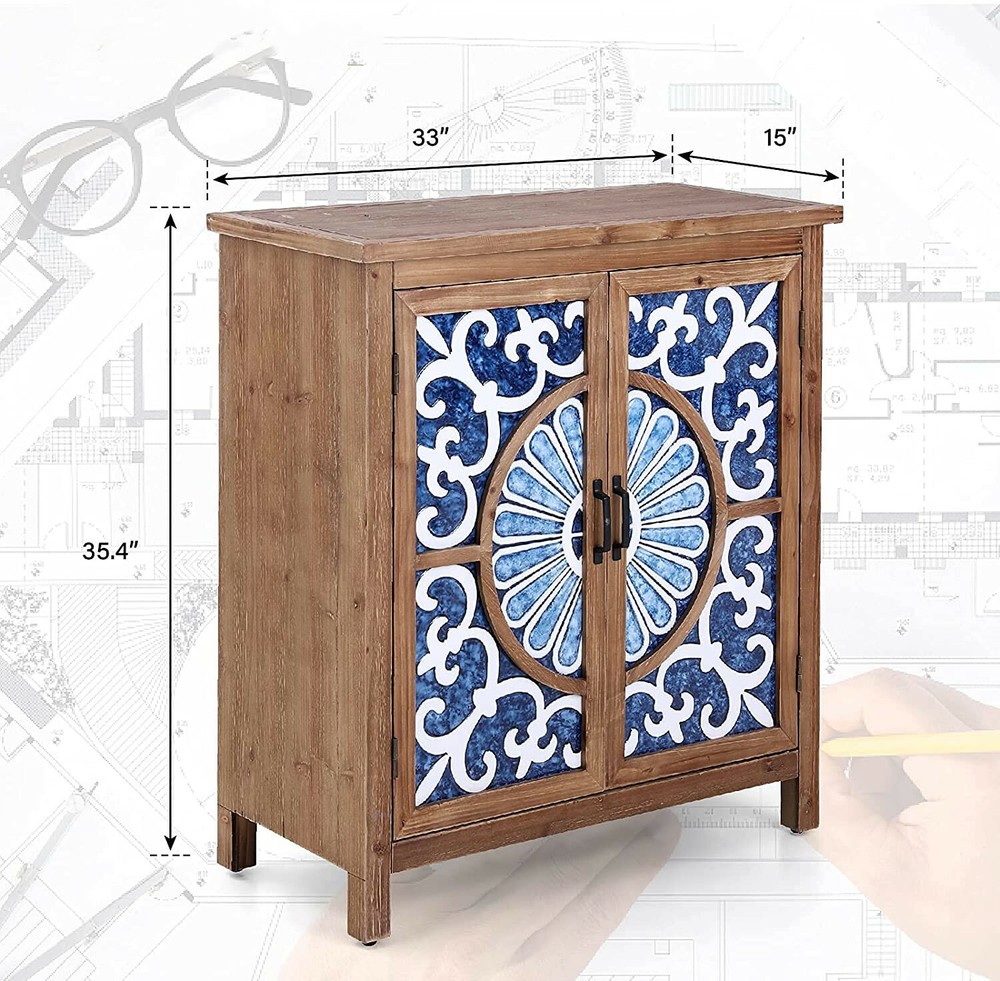 Buffet & Sideboard Accent Cabinet with 2 Doors Storage Decorative Cabinet