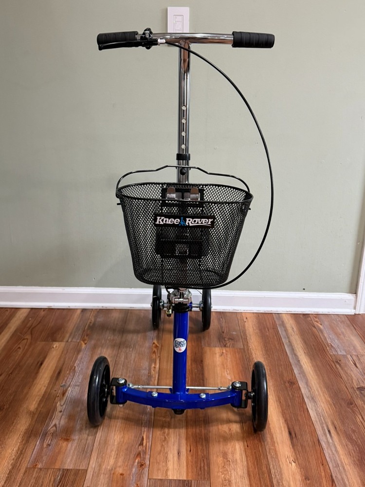 KneeRover Deluxe KneeCycle Steerable Knee Walker / Knee Scooter — Blue