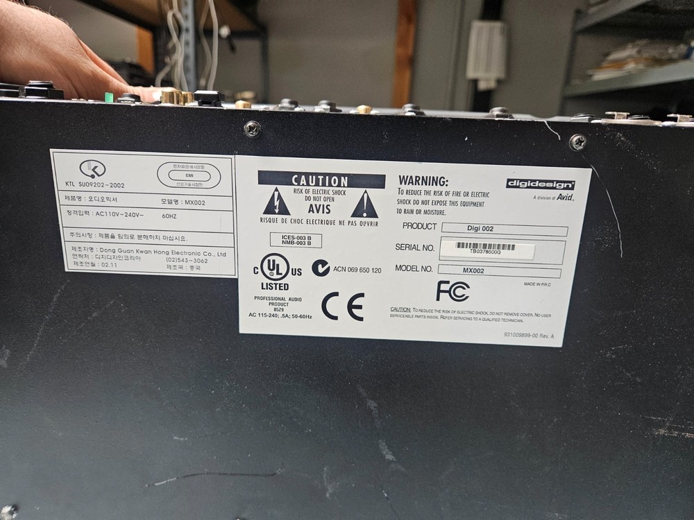 Digidesign Digi 002 Console - UNTESTED AS IS