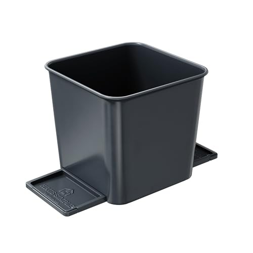 Car Trash Can for Vehicles Leakproof Compact Garbage Bin w/Stability Small Gray