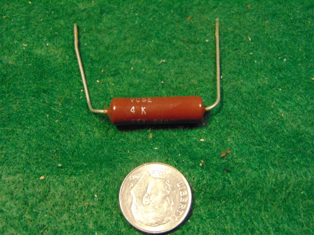 Clarostat 4k OHM Fixed 5 WATT CERAMIC WIREWOUND RESISTOR NOS