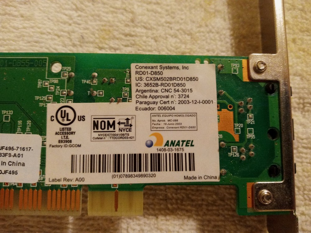 Conexant RD01-D850 (RD01D850) 56 Mbps (one piece)