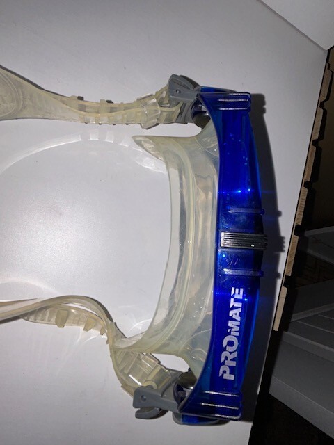 Promate Blue Adjustable Strap Dive Mask w/ Plastic Case (50)