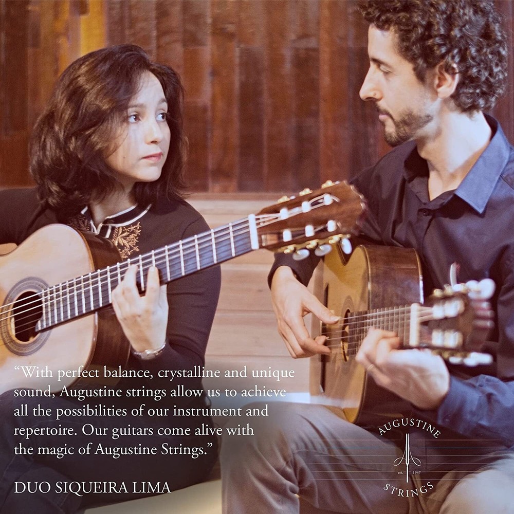 AA Augustine Medium Tension Classical Guitar Strings (3-Pack) Red