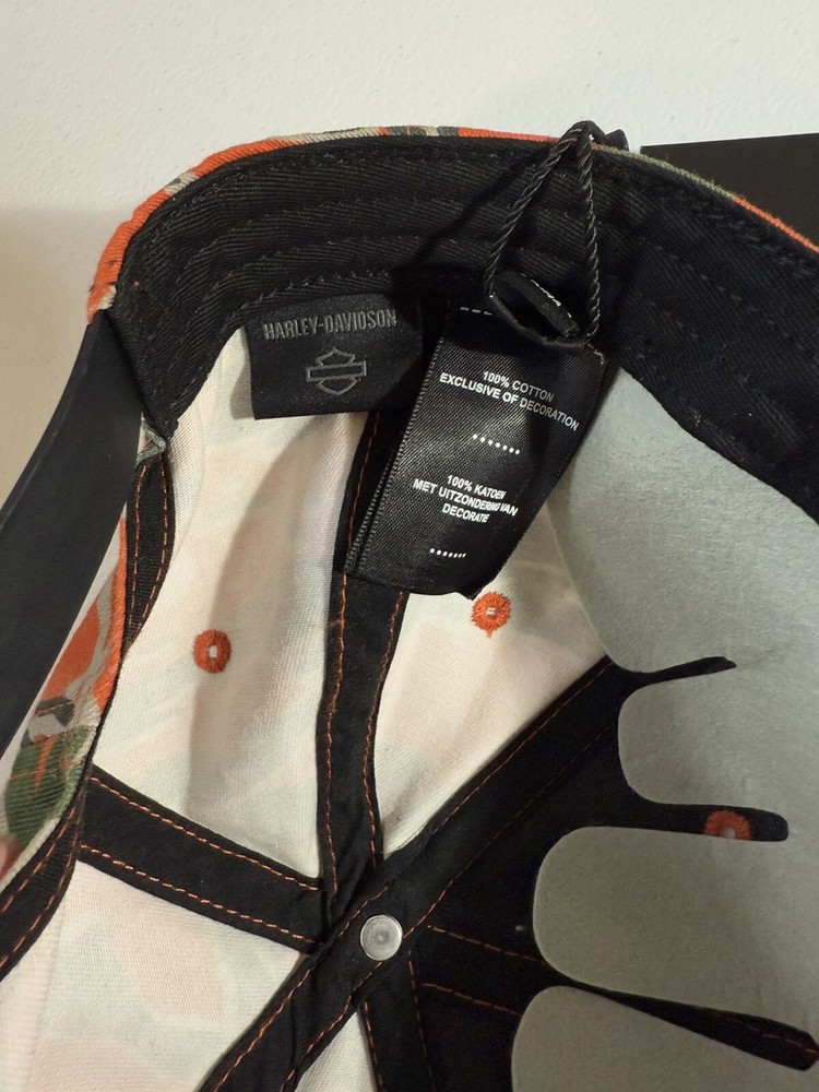 Harley Davidson Camo Adjustable Snapback Cap Mens 97601-24VM