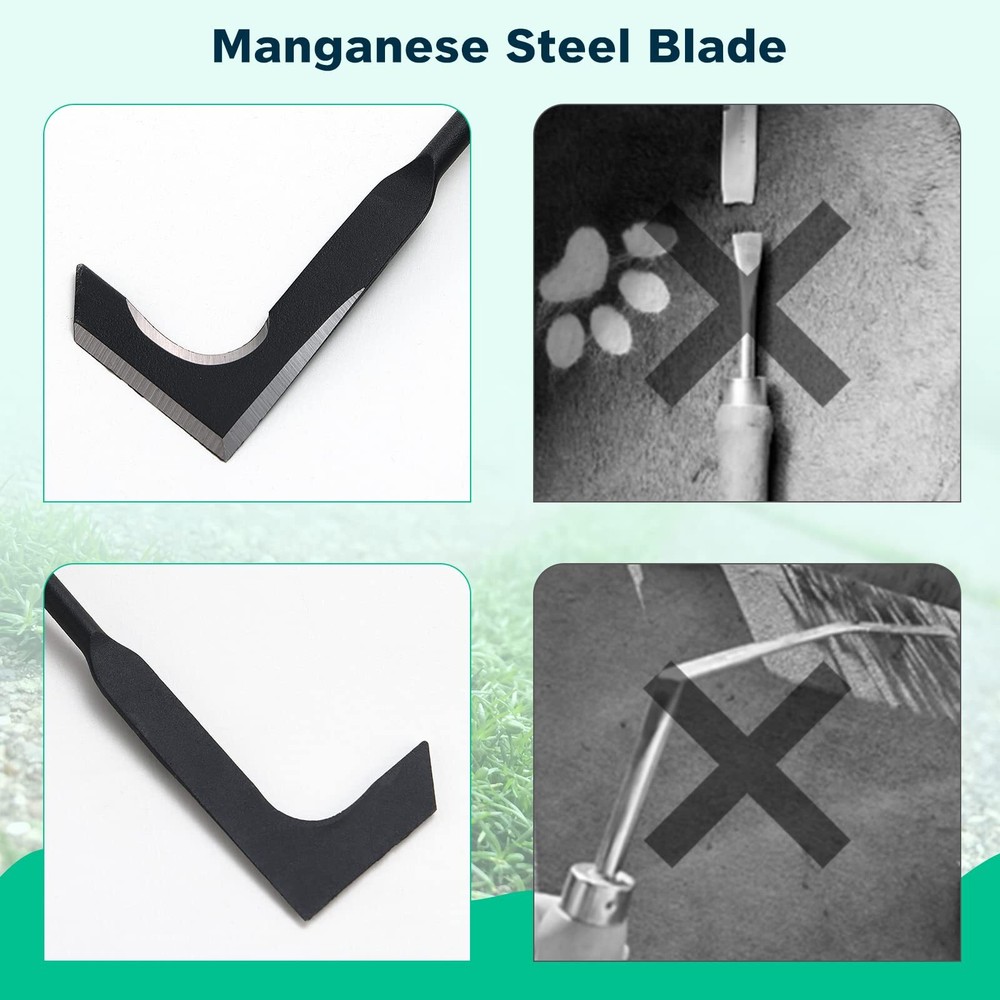 Crack Weeder, Manual Crevice Weeding Tool Weed Puller with 29” Handle for Sid...
