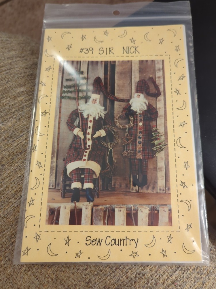 Sew Country's #39 Sir Nick Primitive Santa Pattern