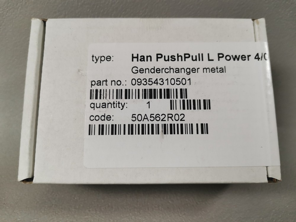 Harting Han PushPull L Power 4/0 09354310501 New Original Packaging Sealed