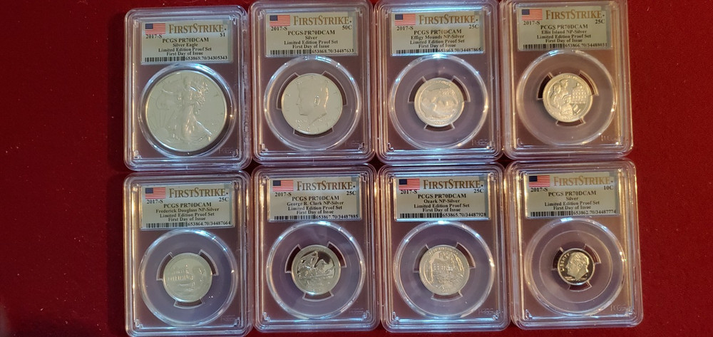 2017-S Limited Edition Silver Proof   8 Coin Set PF70DCAM