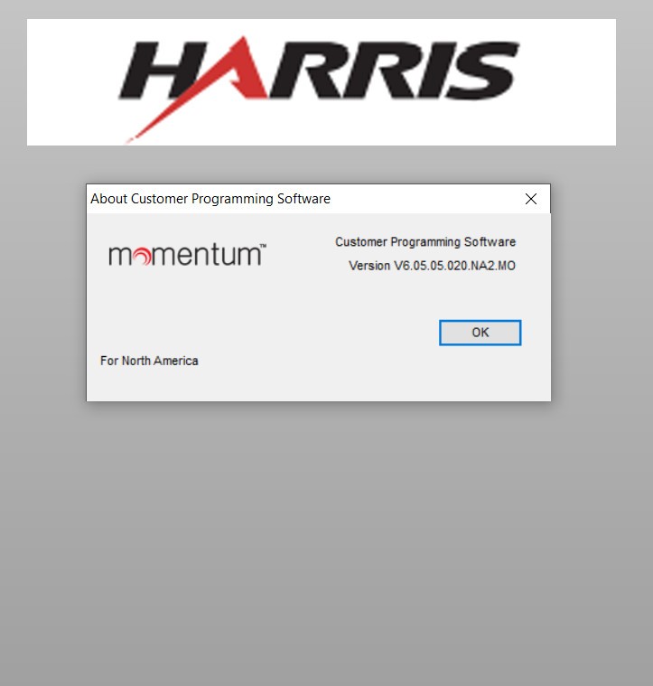 Harris Momentum Programming Software Version V6.05.05.020.NA2.MO For HDP150