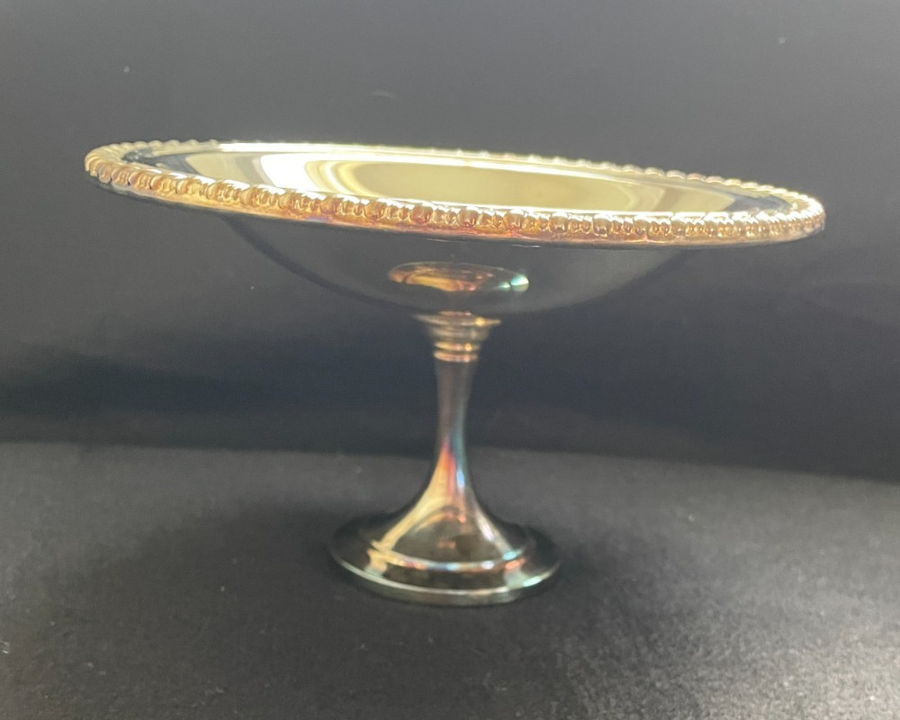 Vintage Oneida Silversmiths Silver Plated Footed Pedestal Candy&Nut Dish Compote