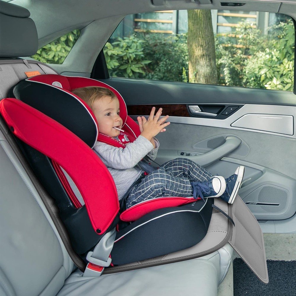 Smart ELF2 Pack Car Seat Protector-600D Fabric Waterproof 2PS, Light Grey