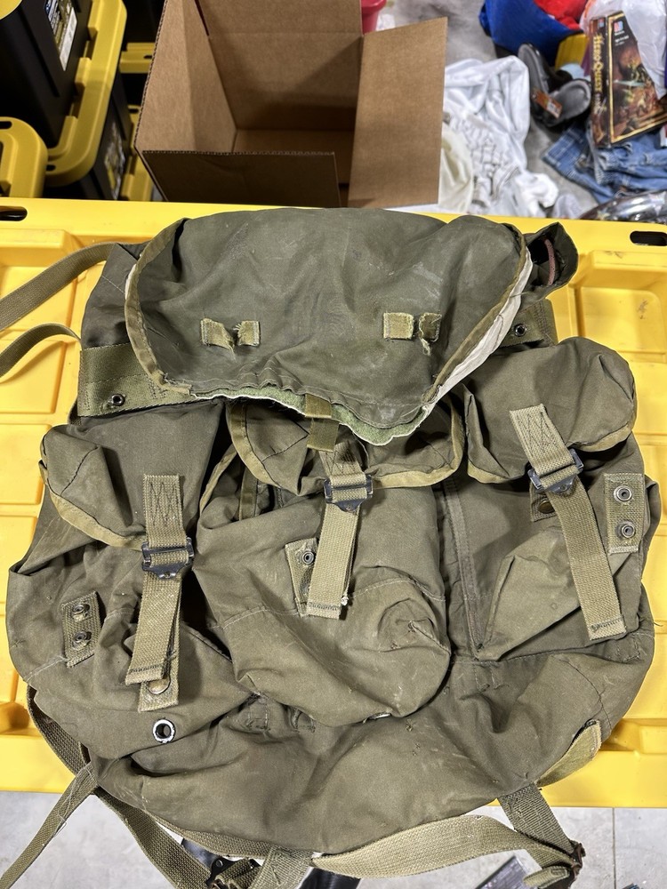 US Army Field Pack Combat Nylon LC-1 Alice Backpack No Frame/Straps H32