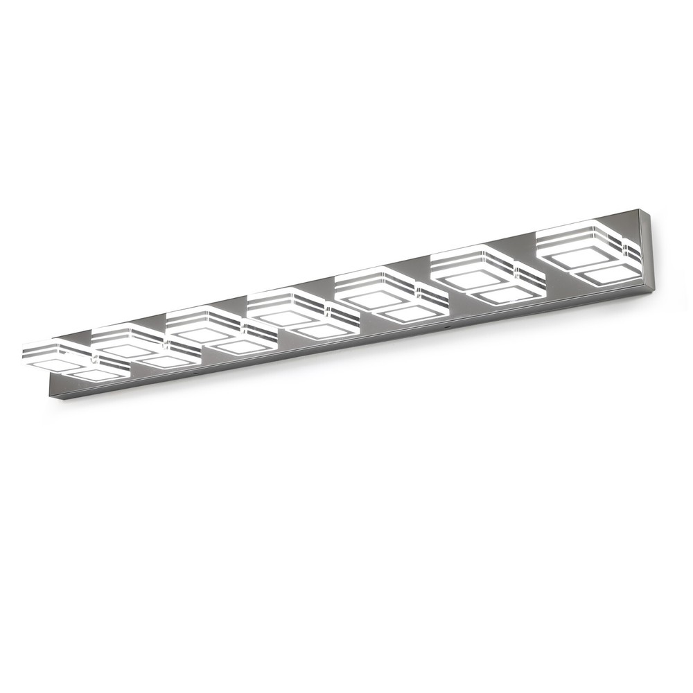7 Square Lights Modern LED Vanity Wall Lamp Bathroom Mirror-Front Lamp
