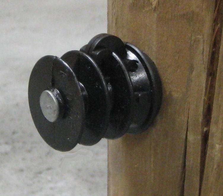 Dare Wood Post Insulator 25 Pack Black