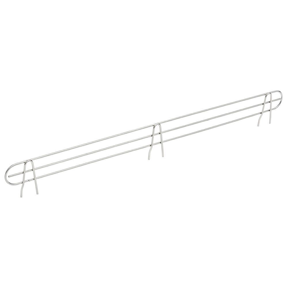 HUBERT® Soft Silver Wire Shelf Ledge - 48" L x 4" H