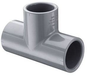 NIBCO 801-020C CPVC Tee 2" Socket Weld Schedule 80 200F Light Grey