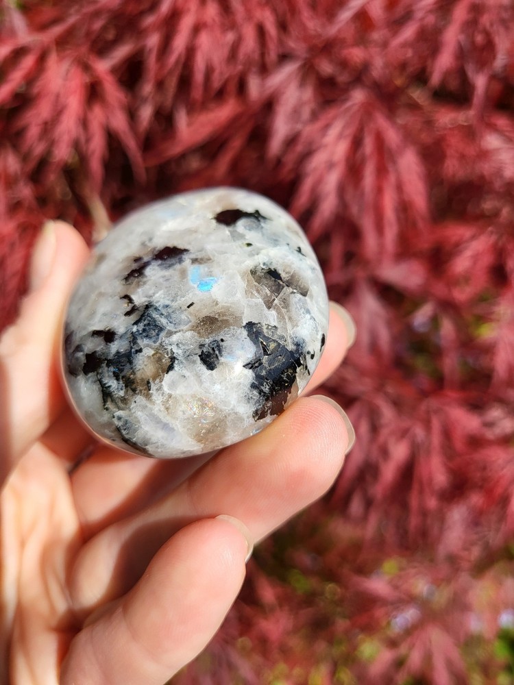 Rainbow Moonstone Palmstone *sale*