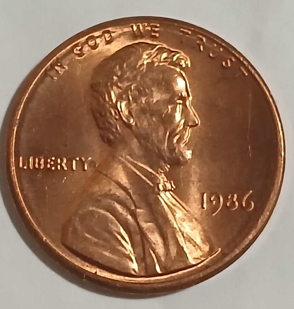 1986 Lincoln Cent DDO Error Coin