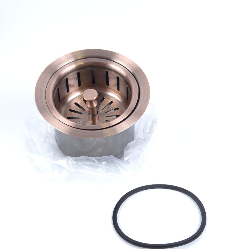 Extended Garbage Disposal Flange Basket Strainer Stopper, Deep 304 Stainless ...