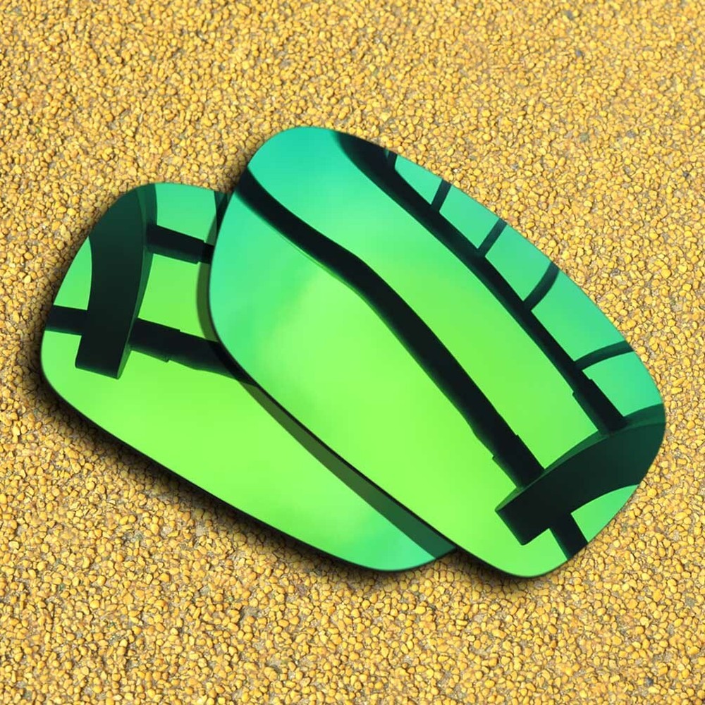 US Polarized Lenses Replacement for-OAKLEY Crankcase Anti-Scratch - Green Mirror