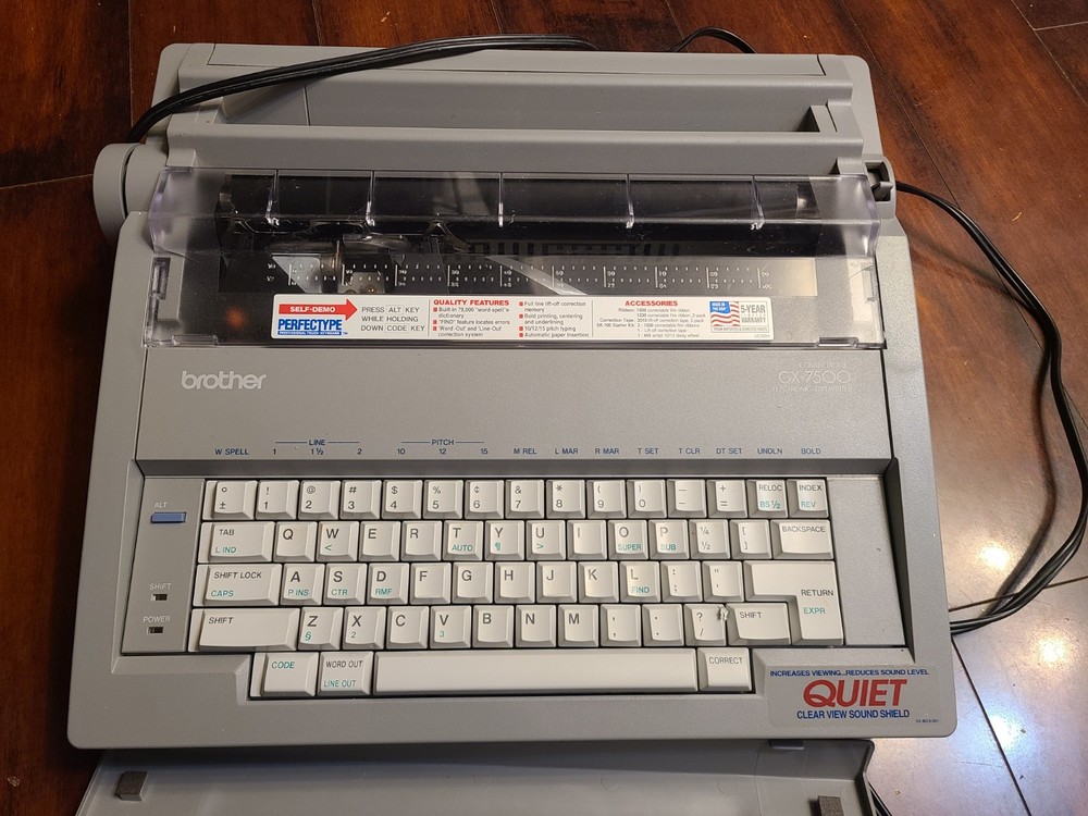 Brother gx-7500 typewriter  tested, working