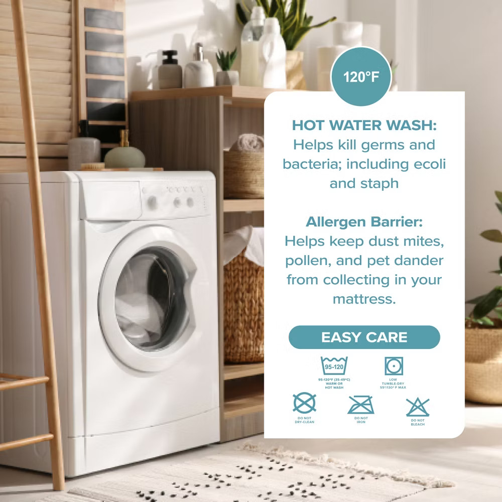 Breathable Waterproof Mattress Protector by Bare Home - Full, White