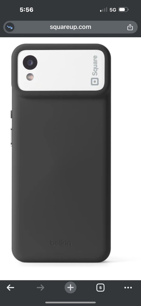 Square Handheld POS Credit Card Terminal With Case