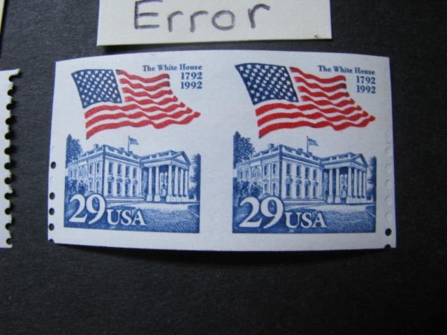US Stamp Scott # 2609 Imperf. Between Error..Free International Shipping!