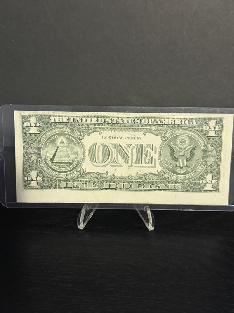 1981 $1 Dollar Bill with Misaligned, Misprint, and Miscut Offset Error