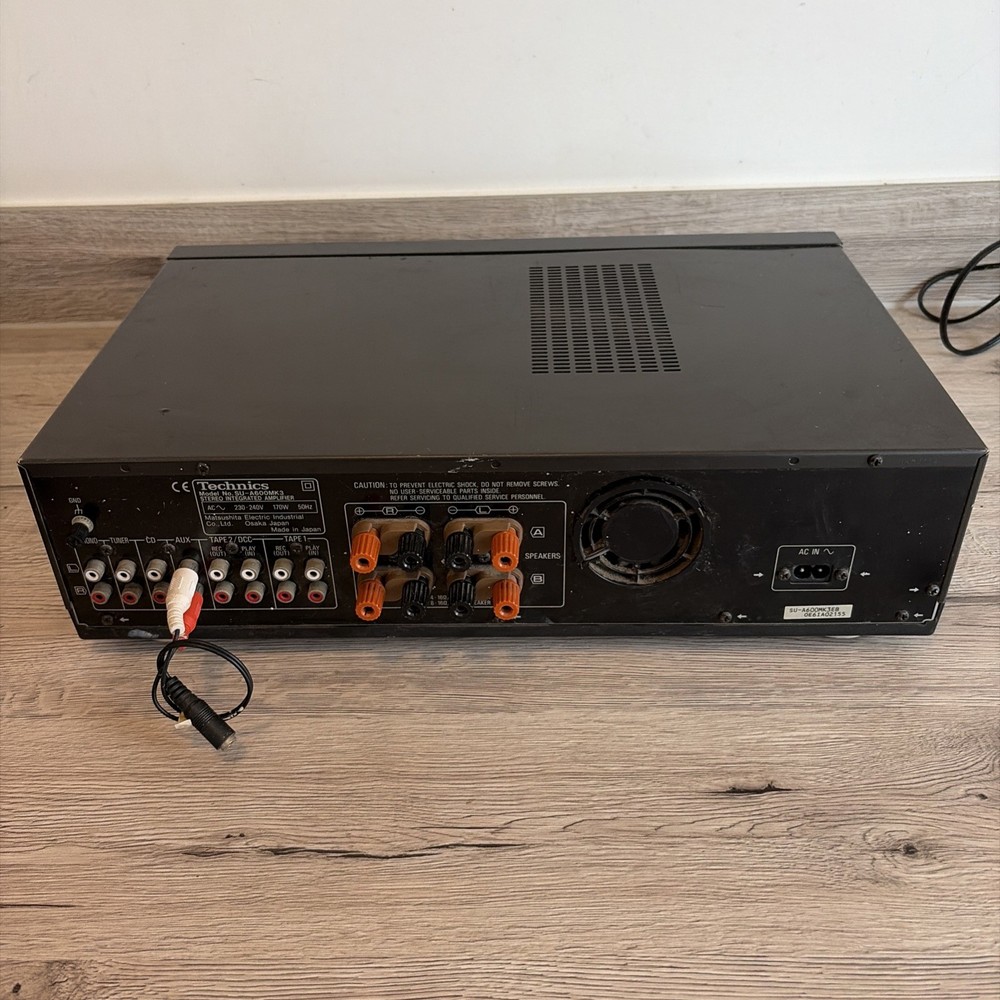TECHNICS SU-A600MK3 CLASS AA AMPLIFIER AMP BLACK - Tested & Working