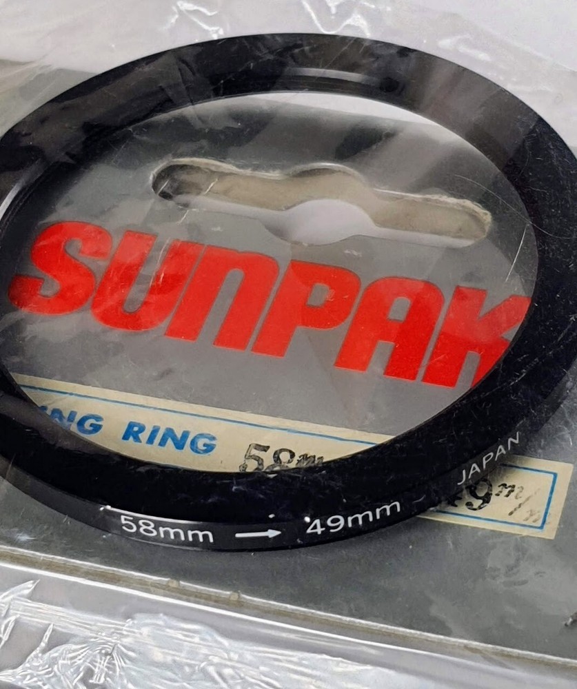 58-49mm Step-Down Lens Filter Converter Adapter Ring 58mm-49mm Metal E58 to E49
