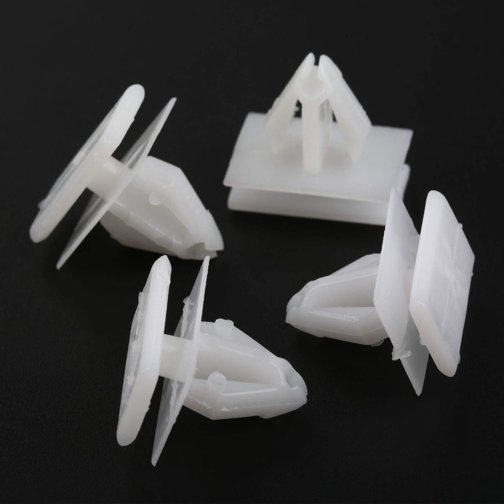 Mtsooning 15PCS Rocker Panel Moulding Rivets, White Nylon One Size,