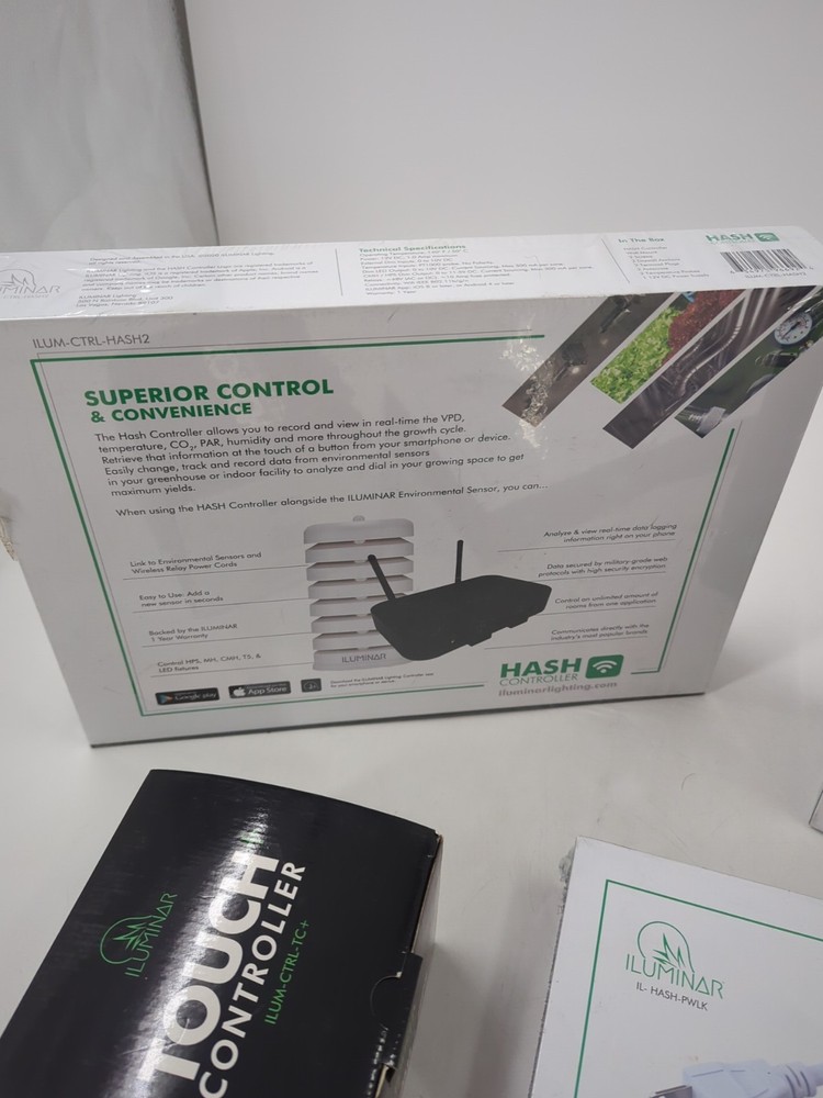 Iluminar Hash Grow Light and Environmental Controller ,Sensor & Touch Ctrl Lot