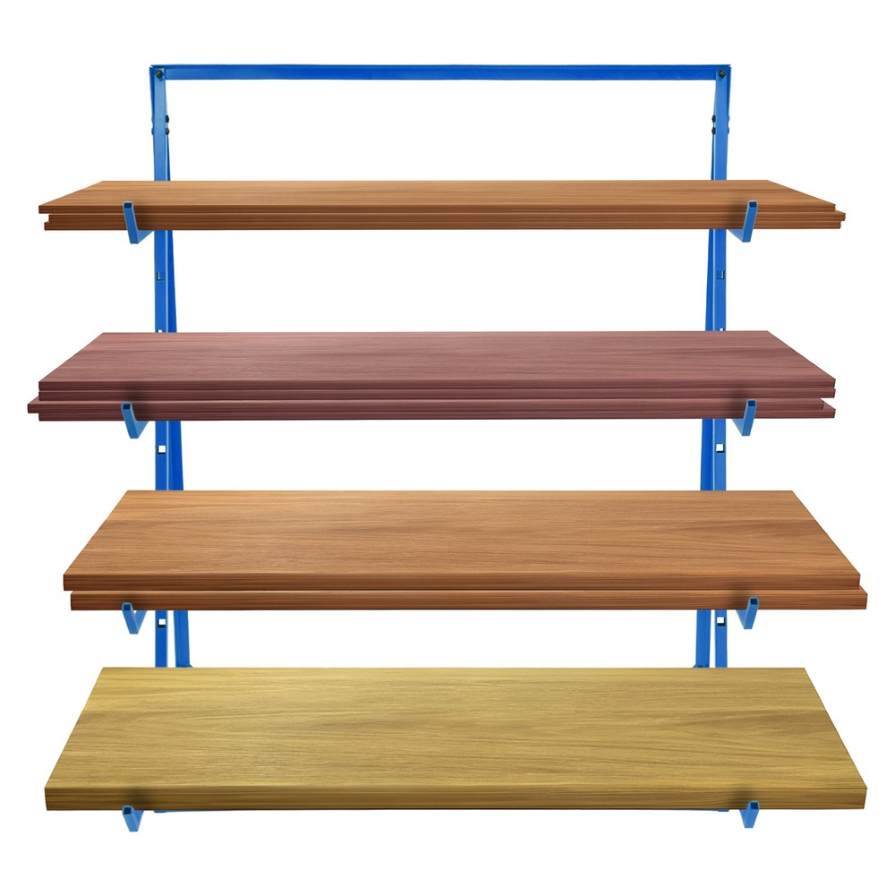4 Tier Steel Lumber Adjustable Storage Cantilever Rack Pipe Organizer Shelf