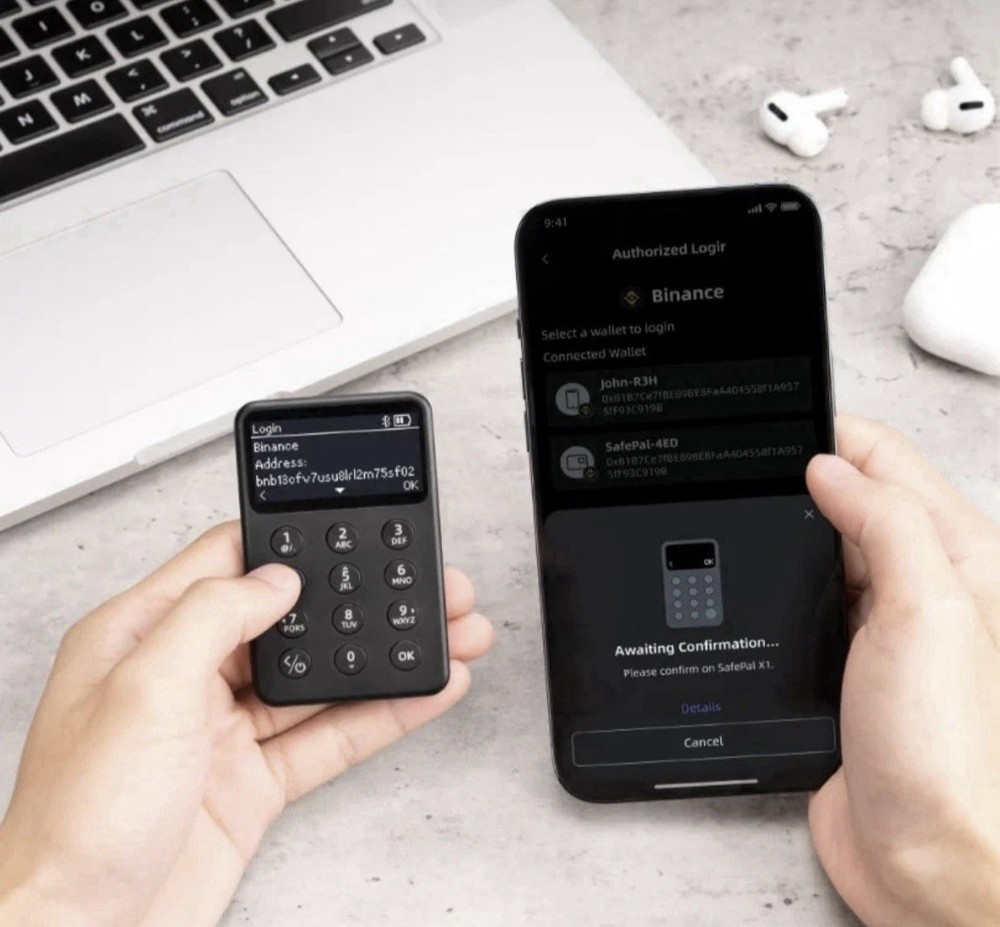 SafePal X1 Hardware Wallet for Bitcoin Ethereum BNB Secure Bluetooth Storage