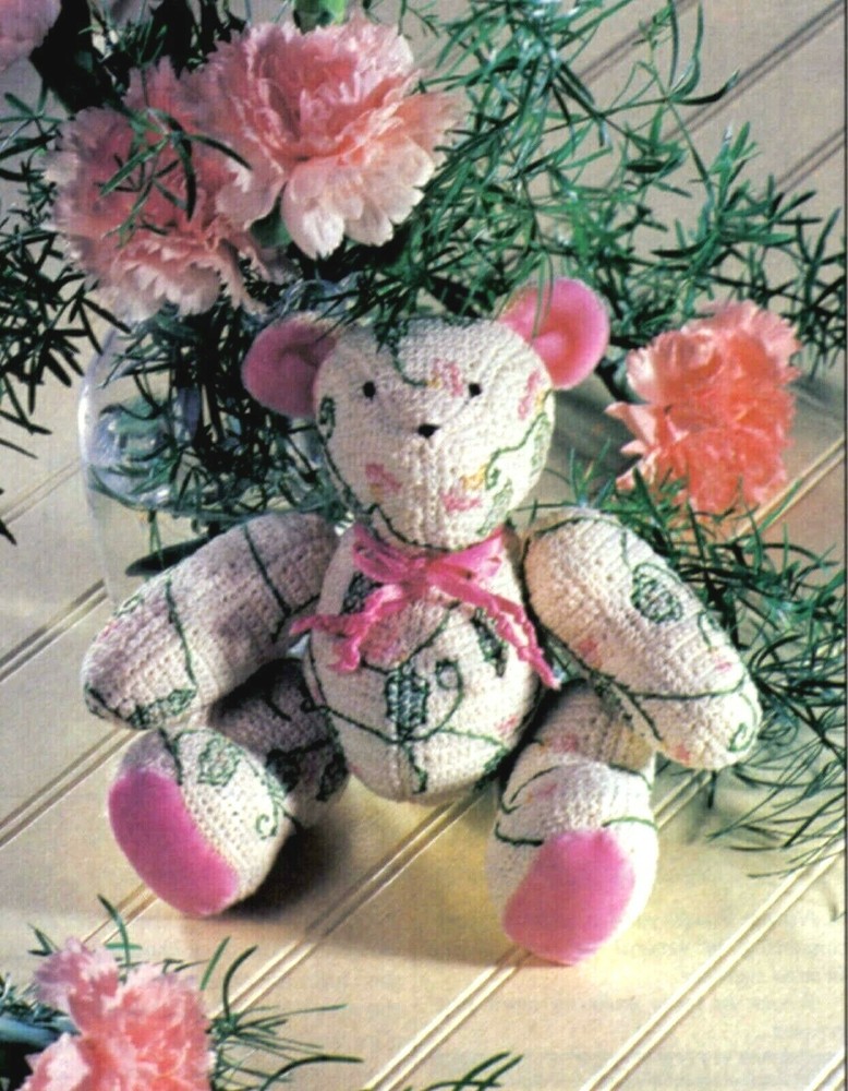 SPRINGTIME Blossoms Bear/Toy/Decor/Crochet Pattern INSTRUCTIONS ONLY