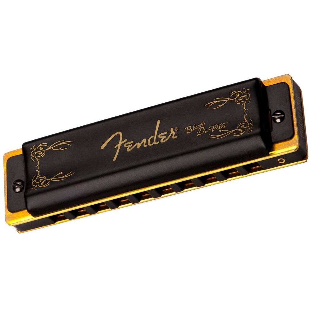 Fender Blues DeVille 10-Hole Diatonic Harmonica with Case, Key of C