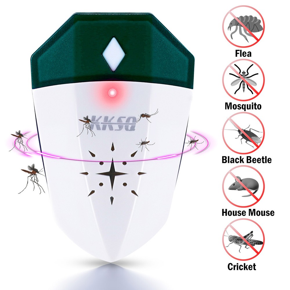 Pest Deterrent Bed Bug Flea Repeller Ultrasonic Rat Mites Spider Roaches Reject