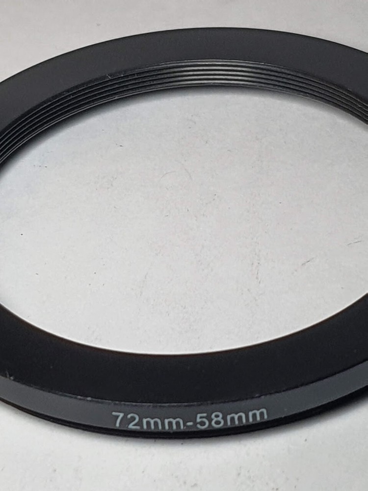 Metal 72-58mm Step-Down Lens Adapter Ring 72mm-58mm E72-E58 72mm-58 Stepping
