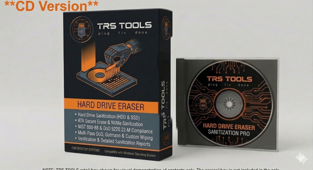 Hard Drive Eraser Secure Disk Wiper Bootable USB | DoD Military Grade