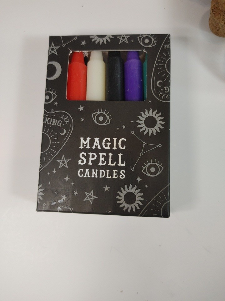 12 Magic Spell Candles, Ritual Candles - Mixed Assorted Colors!