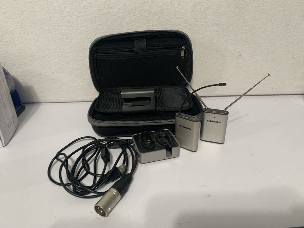 Samson AirLine Micro Wireless Camera Microphone System AL2 AR2 UHF Videograph V2