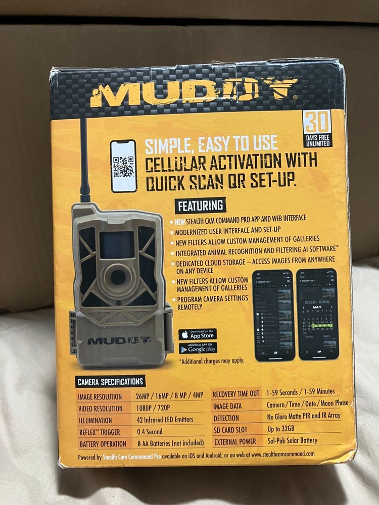 Muddy Morph Verizon Cellular Trail Camera 26MP